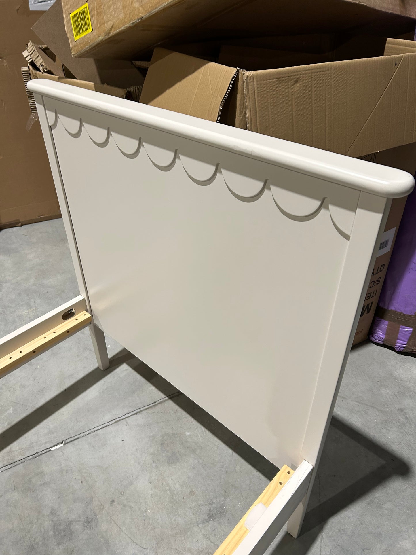 John Lewis ANYDAY Hem Bed Frame, Single, Natural Greige