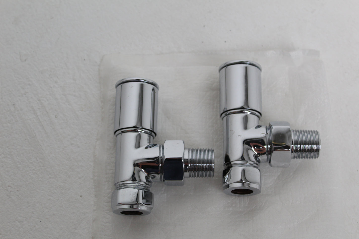 Geyser Chrome Designer Radiator Valves (Control & Lockshield Set) (2 styles, 2 colours)