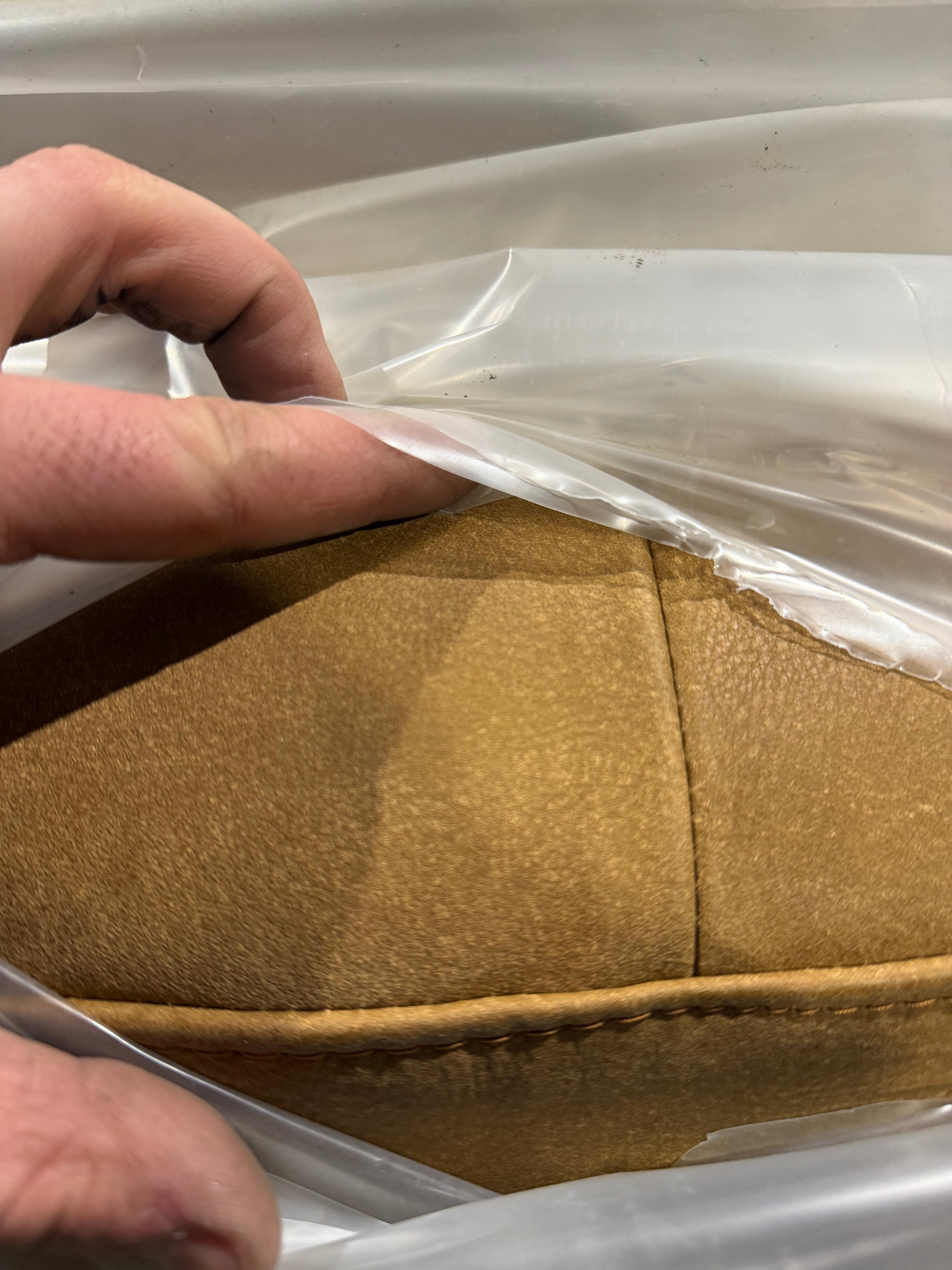 John Lewis Draper II Grand 4 Seater Leather Sofa, Metal Leg, Demetra Light Tan