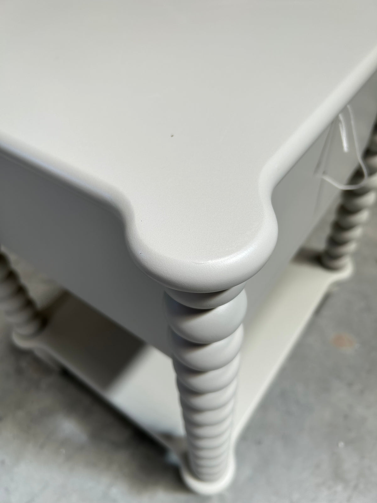 John Lewis Bobbin Grey 1 Drawer Bedside Table Nightstand Bedroom