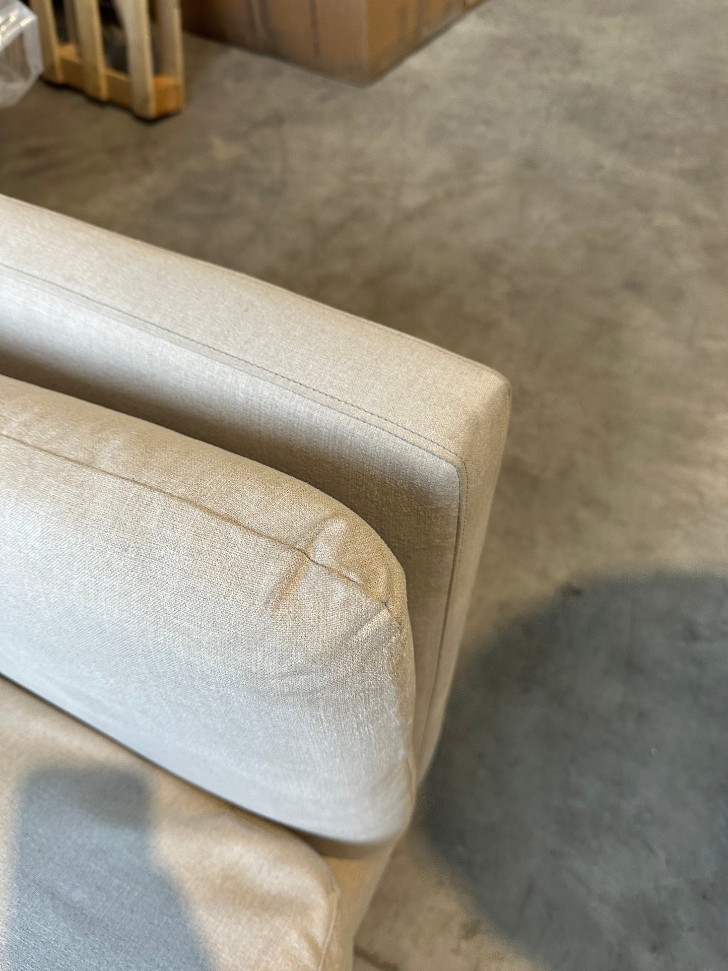 John Lewis Trim Grand 4 Seater Sofa Soft Weave Clay