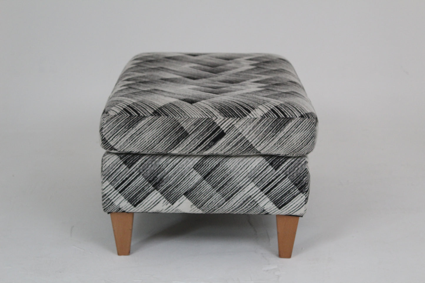 John Lewis Bailey II Footstool in a Bespoke Fabric Pattern