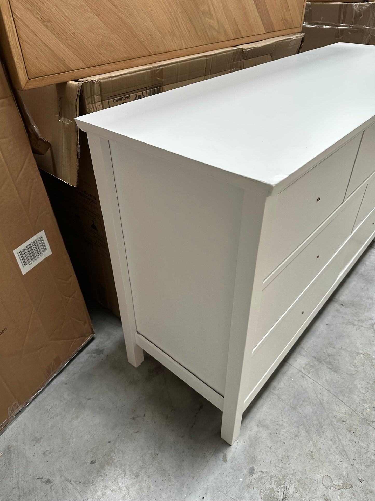 John Lewis Wilton 3 Drawer Chest, Linen