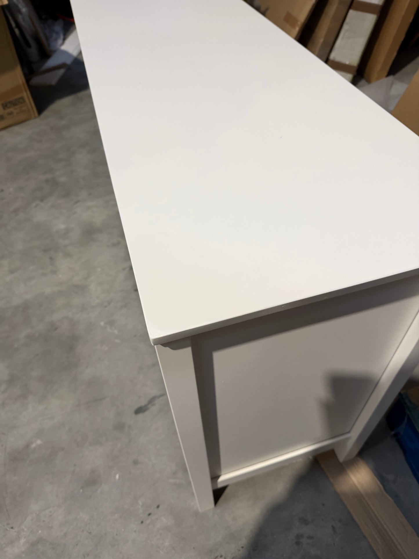 John Lewis Chest of Drawer White Wilton 7 Drawer Chest