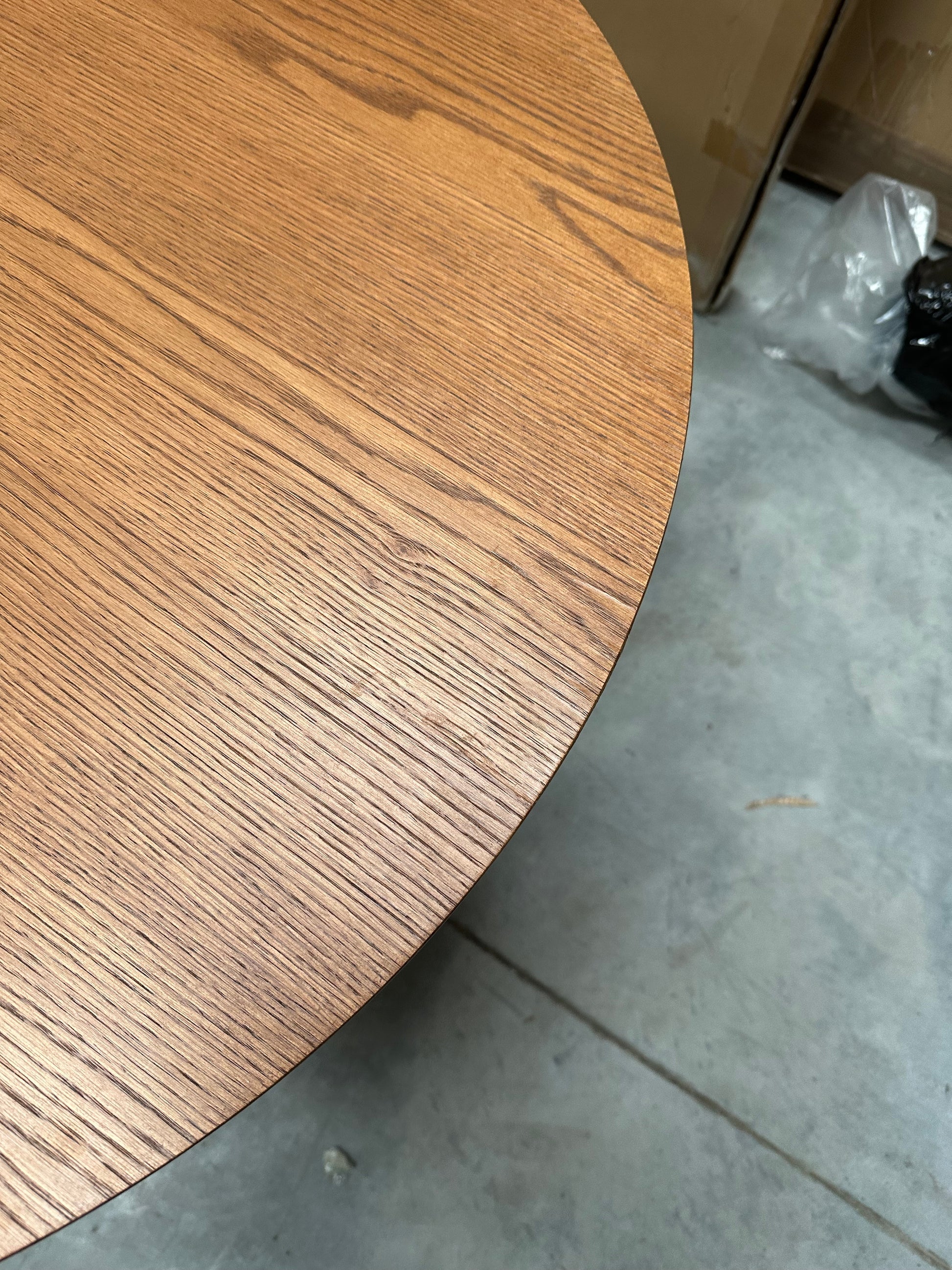 John Lewis Trestle 6 Seater Dining Table, Dark Oak
