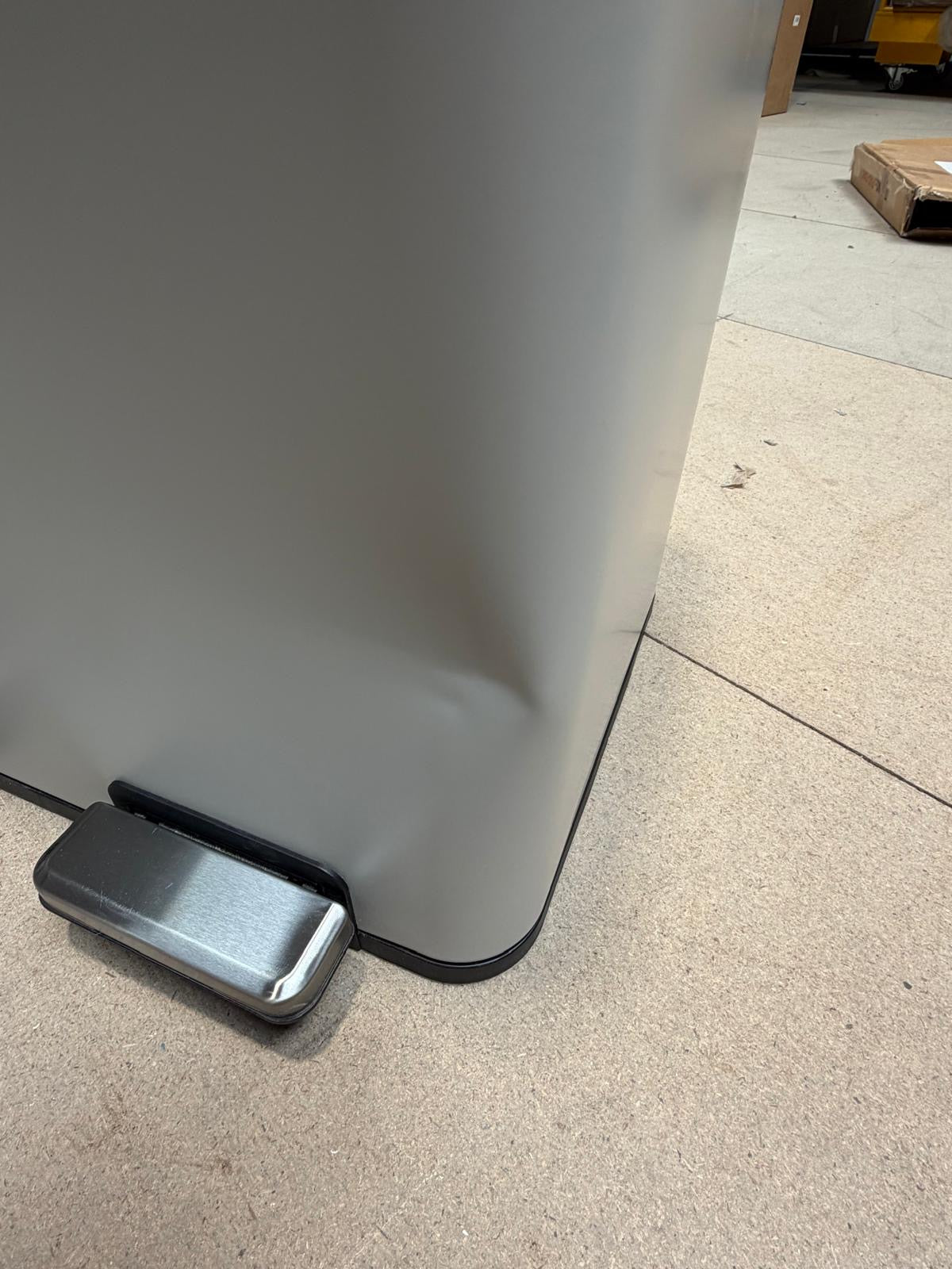 John Lewis 2 Section Recycling Bin, with Handles, 60L, Grey