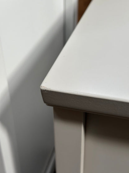 John Lewis Wilton 2 Drawer Bedside Cabinet, Linen