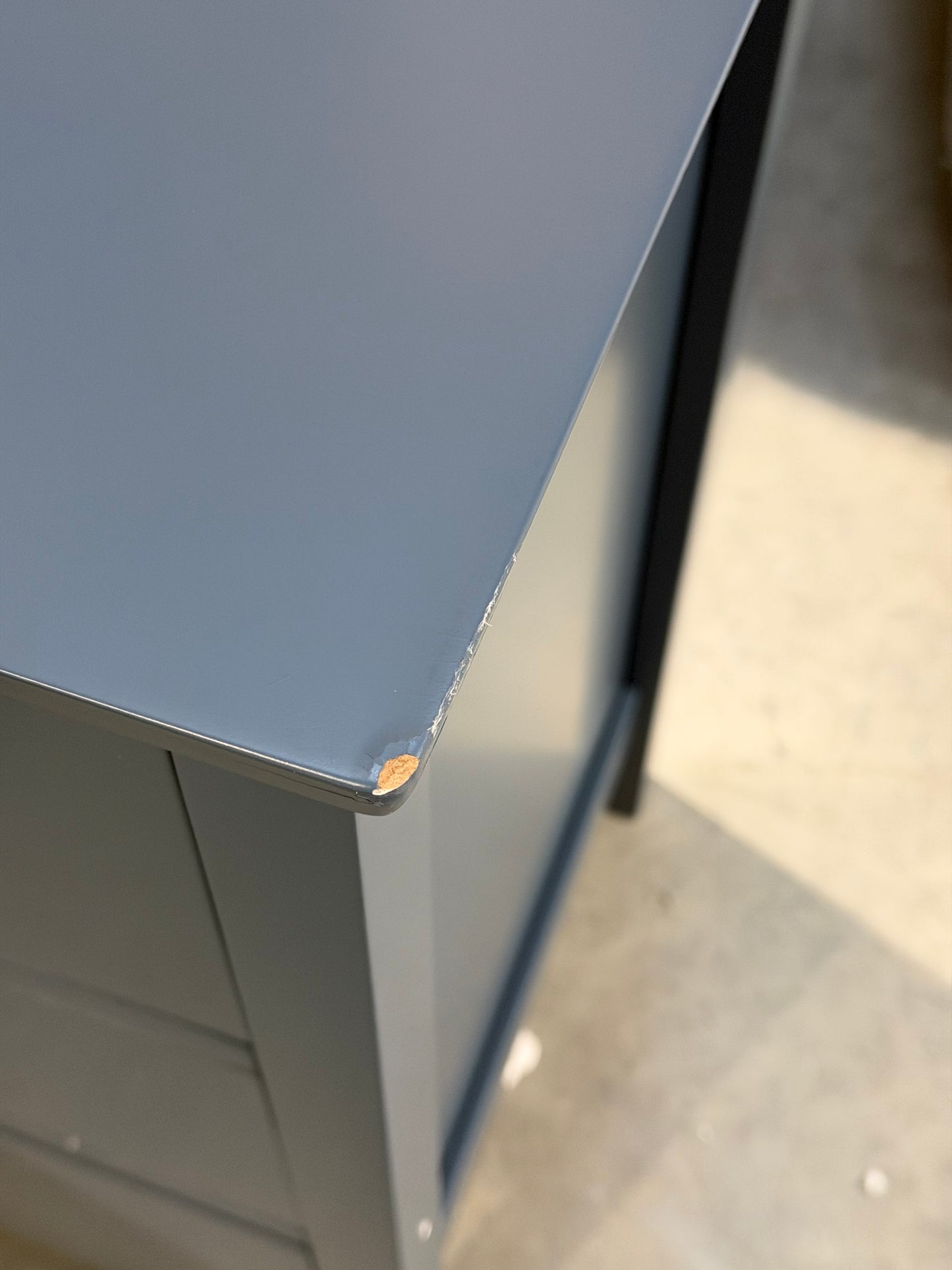 John Lewis Wilton 3 Drawer Chest, Denim Blue