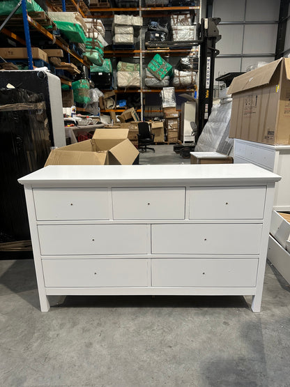 John Lewis Chest of Drawer White Wilton 7 Drawer Chest
