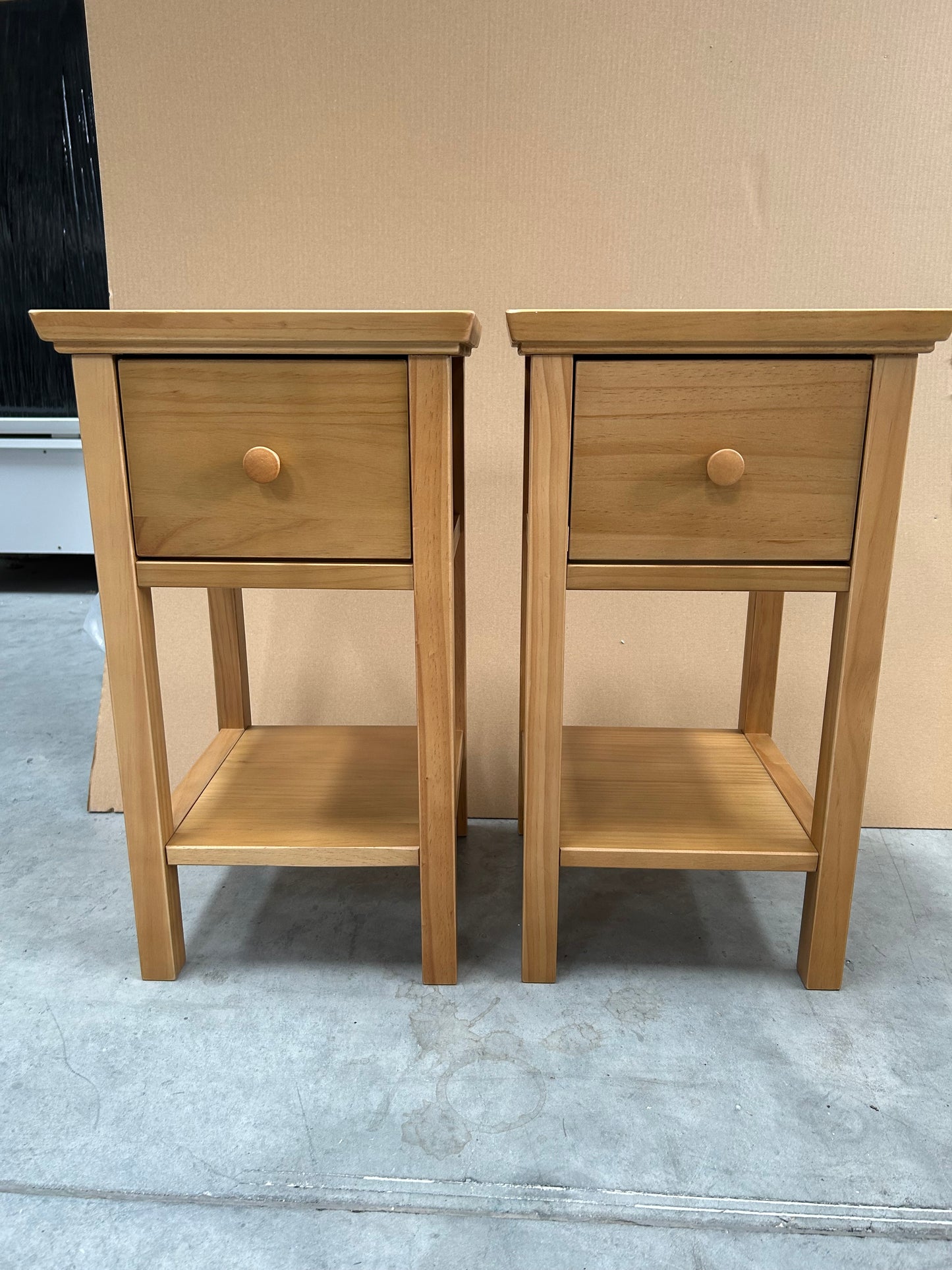 John Lewis Wilton Bedside Tables Set of 2 Natural