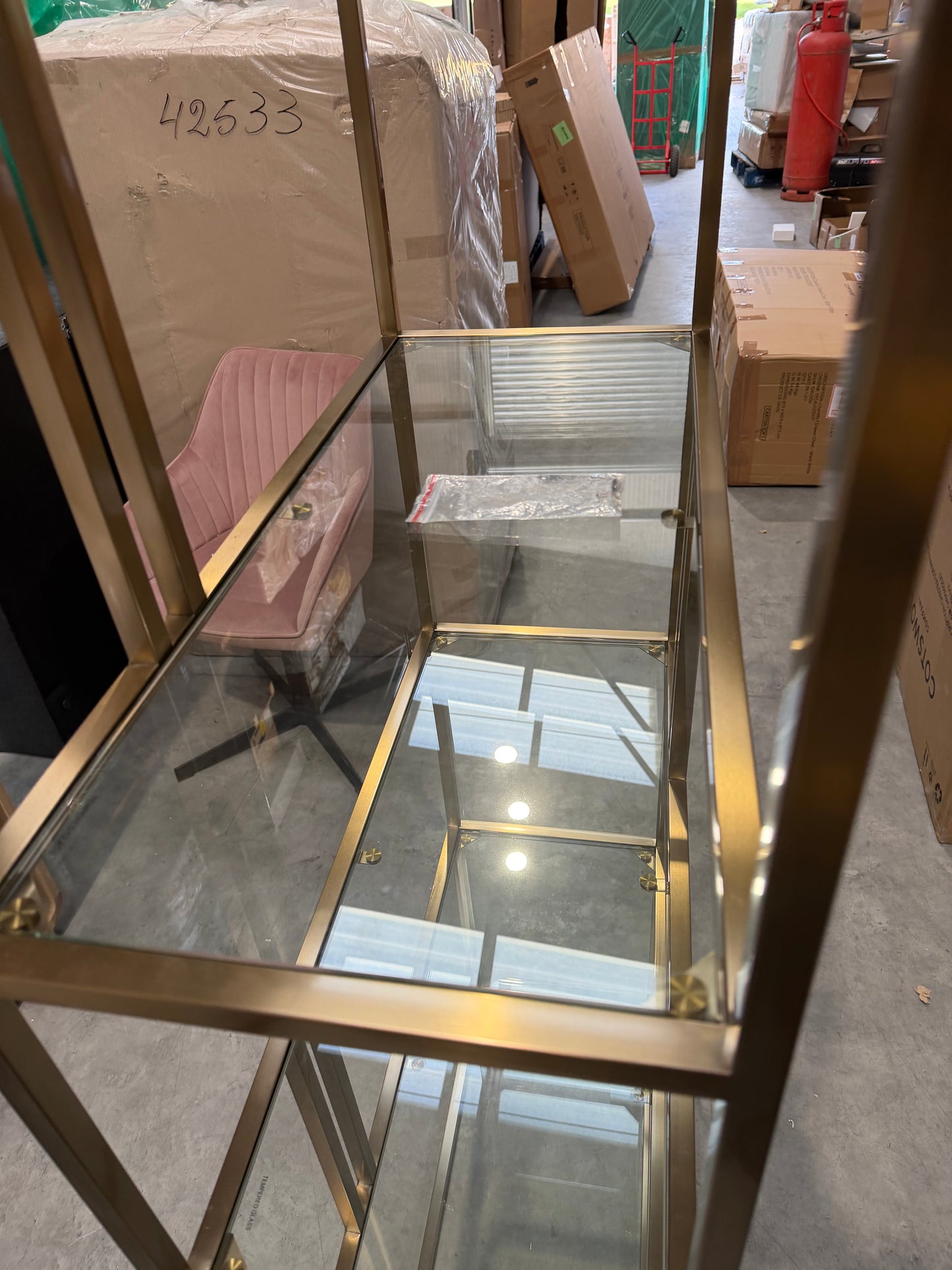 John Lewis Langham Bookcase, Brass