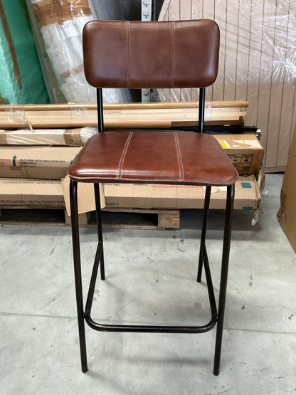 nkuku Ukari Counter Chair Chocolate Brown - LIST