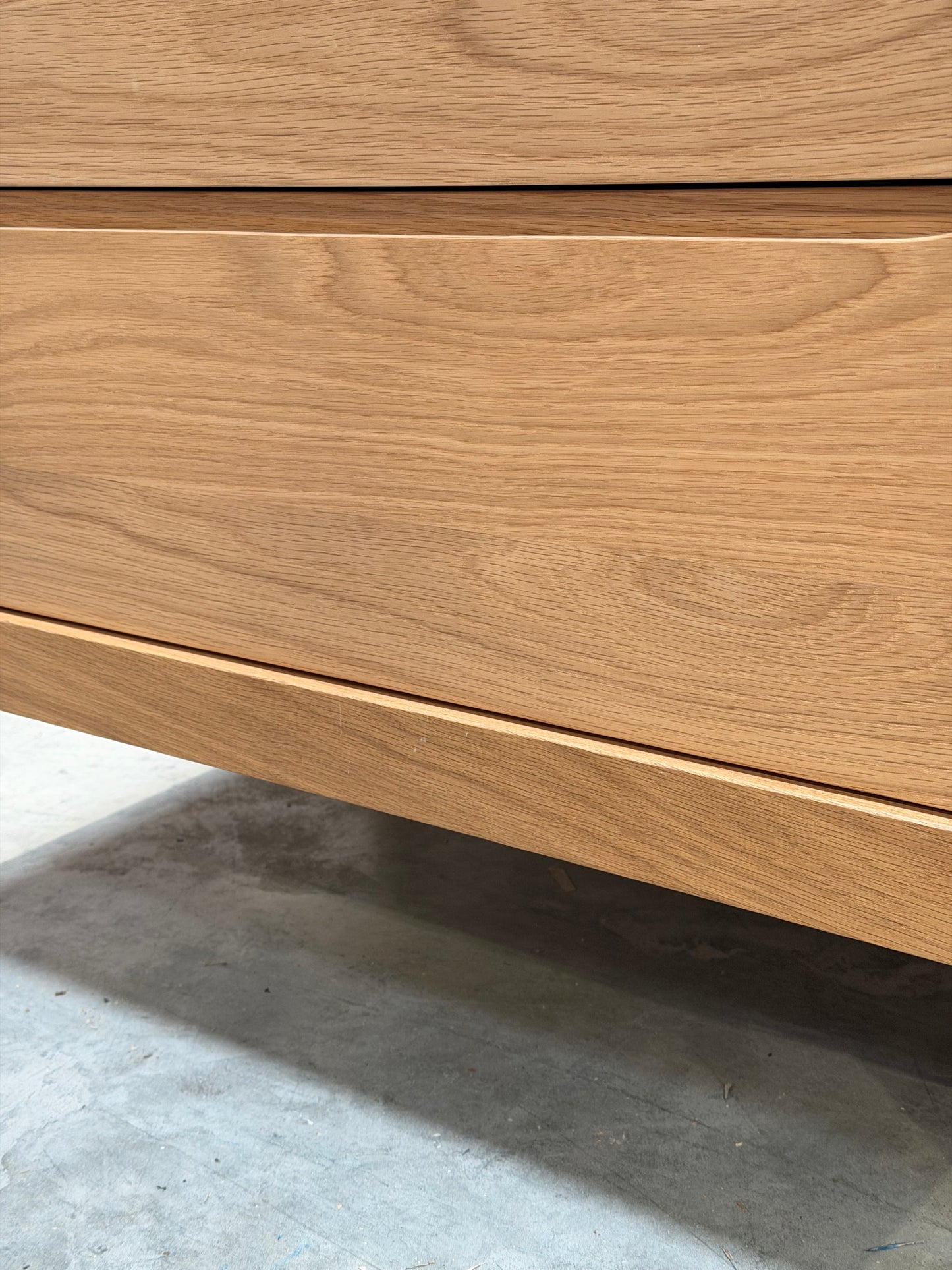 John Lewis Bow 4 Drawer Chest, Natural