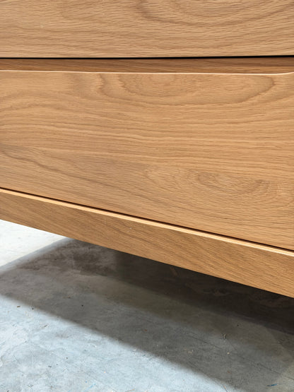John Lewis Bow 4 Drawer Chest, Natural