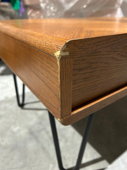 John Lewis Hairpin Coffee Table, Dark Oak