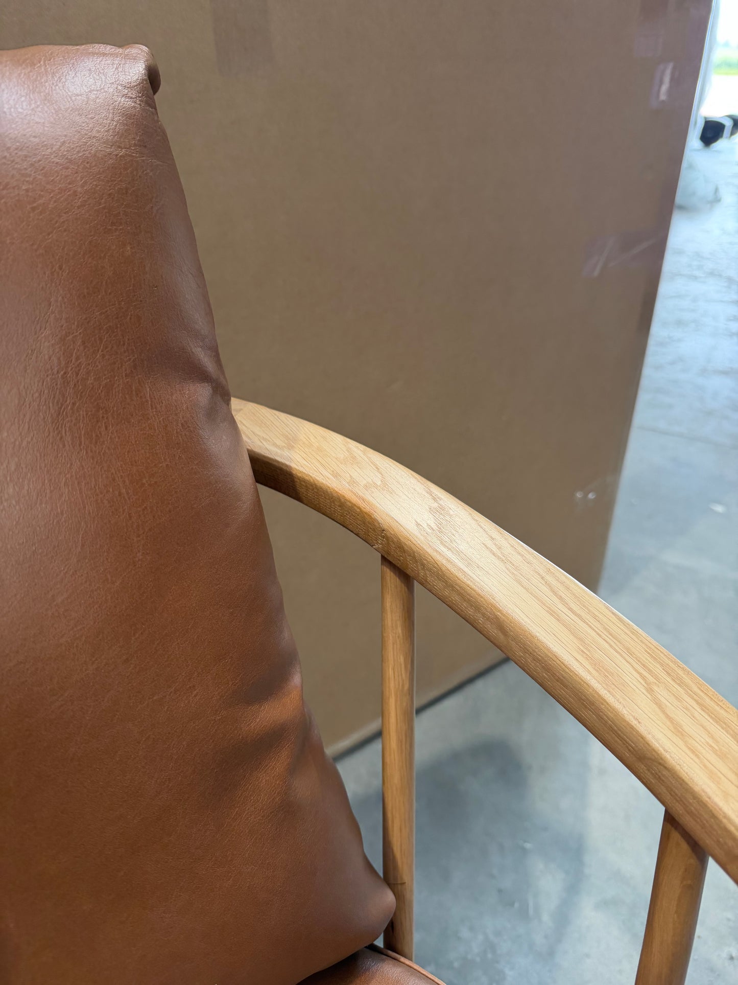 John Lewis Frome Armchair, Light Leg, Like New, Caramel