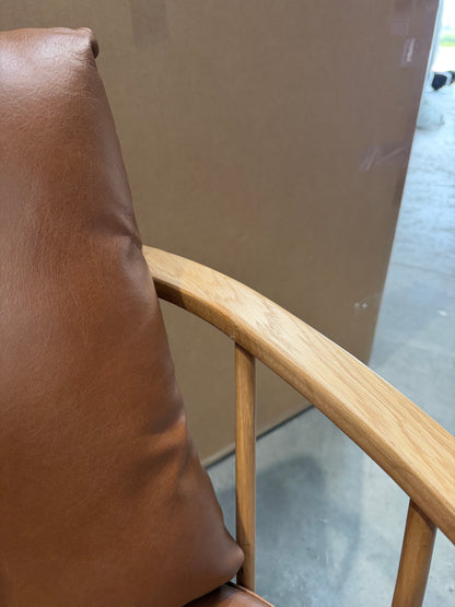 John Lewis Frome Armchair, Light Leg, Like New, Caramel