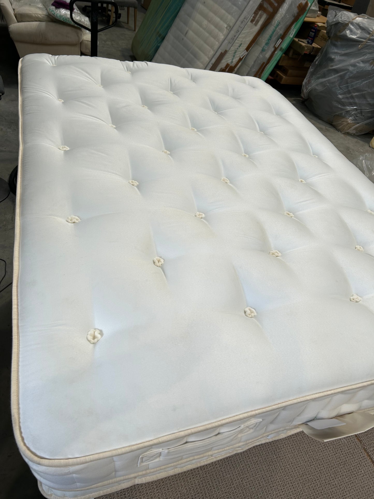 John Lewis British Natural Collection Swaledale Pillowtop 6250 Mattress, Firmer Tension, Double