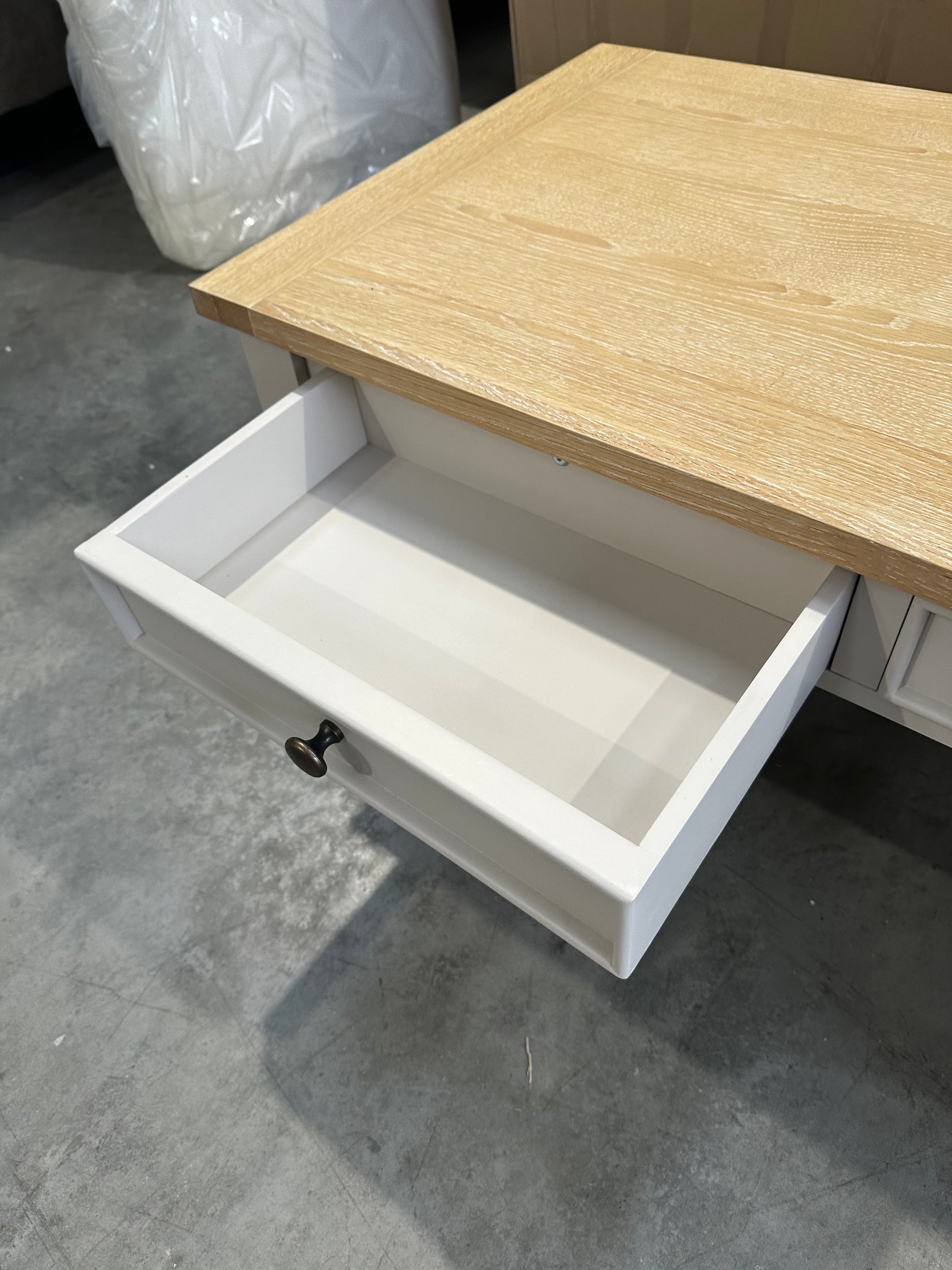 John Lewis Foxmoor Storage Coffee Table, FSC-Certified, Oak & Cream