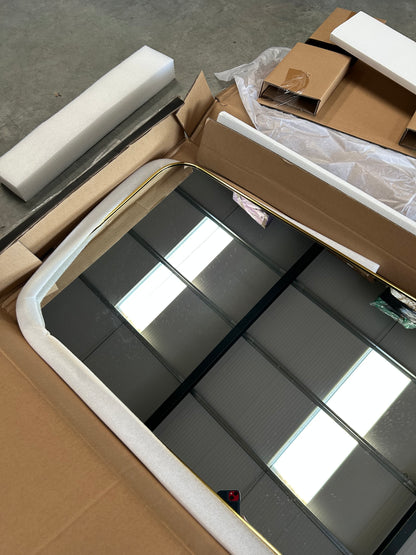 Umbra Hubba Arched Leaner / Full-Length Wall Mirror, 158 x 51cm, Brass