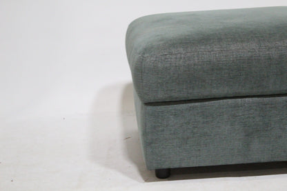 John Lewis Oliver Storage Footstool in Ocean Green