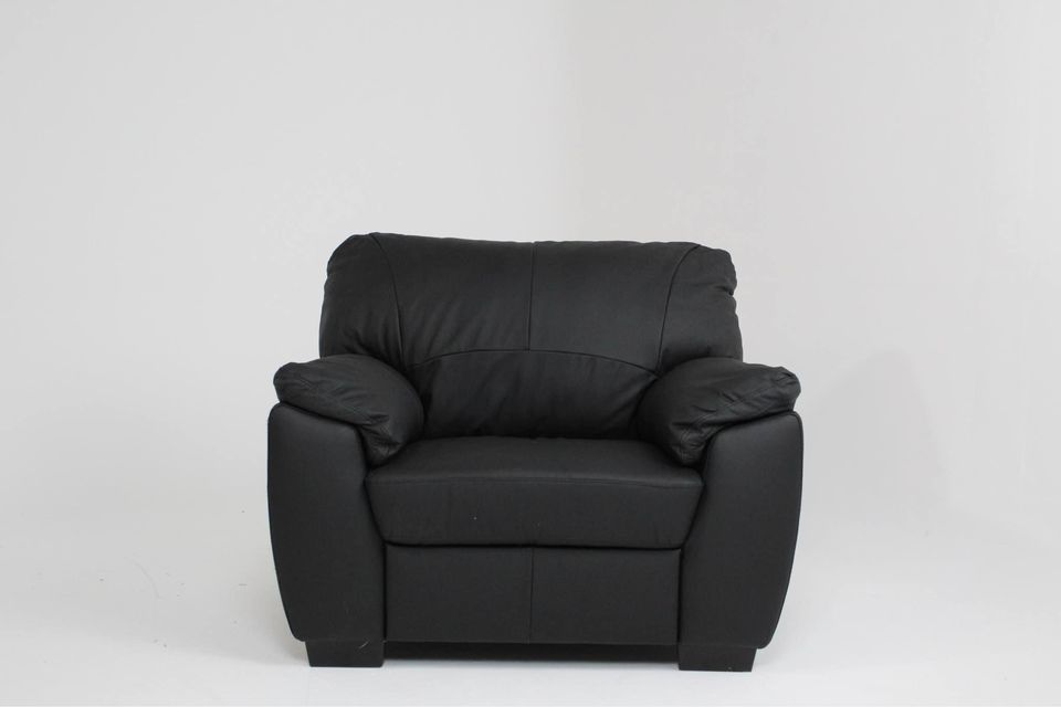 Argos Home Milano Leather Armchair - Black