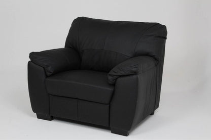 Argos Home Milano Leather Armchair - Black