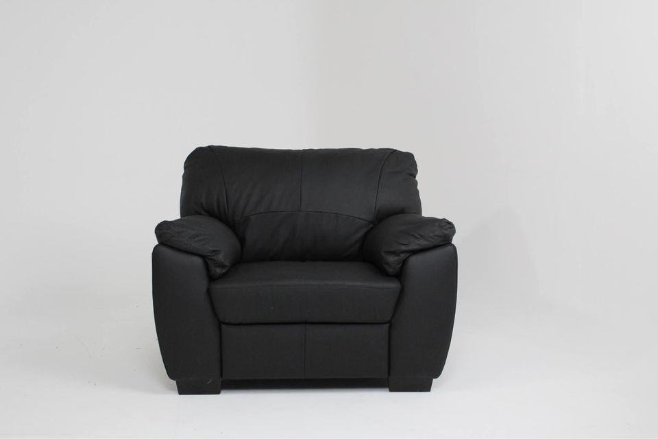 Argos Home Milano Leather Armchair - Black