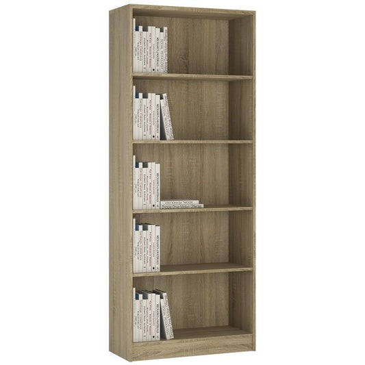 Bookcase 4 Tier Shelf Storage Display Shelving in Sonama Oak