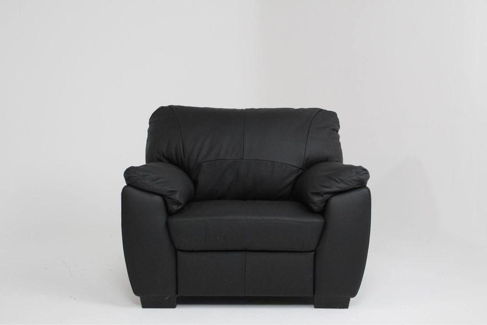 Argos Home Milano Leather Armchair - Black