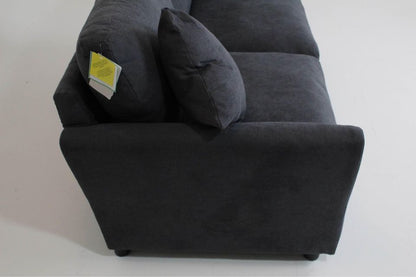 Argos Home Aleeza Fabric 3 Seater Sofa - Charcoal