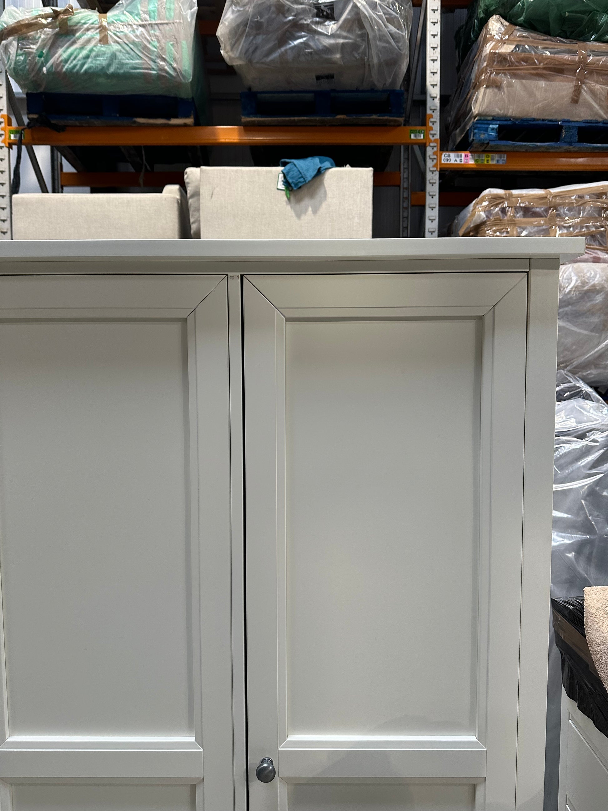 Julian Bowen Maine Triple Wardrobe with 2 Drawers Cream