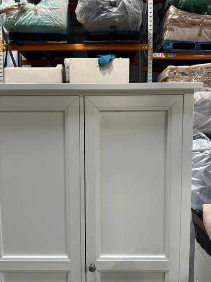 Julian Bowen Maine Triple Wardrobe with 2 Drawers Cream