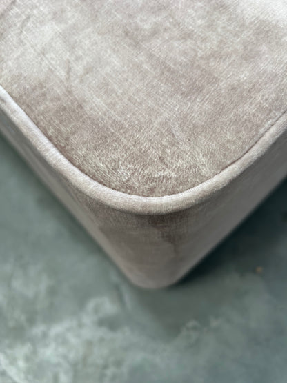 TEMPUR® Suffolk Continental 4 Drawer Divan Base, Double, Stone Velvet