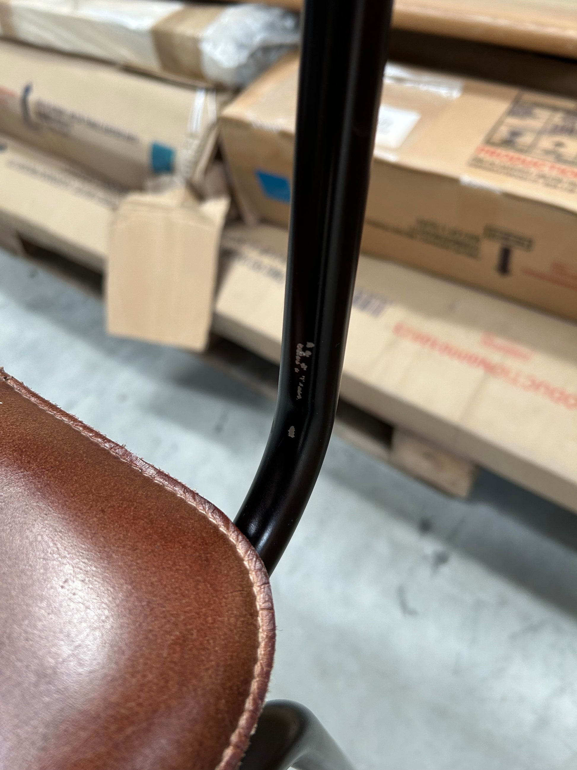 nkuku Ukari Counter Chair Chocolate Brown - LIST