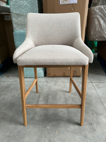 John Lewis Cara Bar Stool, Natural/American White Oak