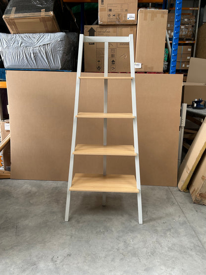 John Lewis Cuthbert Ladder Shelving Unit, Natural/Grey