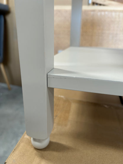 John Lewis Wave 1 Drawer Bedside Table, Greige