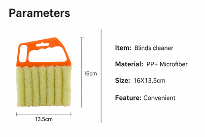 Venetian Blinds Cleaner Brush Easy Cleaning Tool Washable Microfibre Duster UK