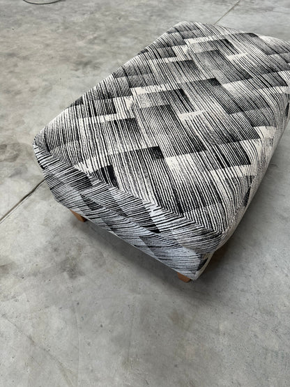 John Lewis Bailey II Footstool in a Bespoke Fabric Pattern