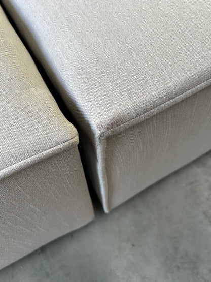 John Lewis Pocket Sprung Divan Base Double Cotton Effect Beige