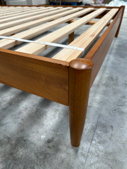 West Elm Mid-Century Wood Bed Frame, King, Acorn