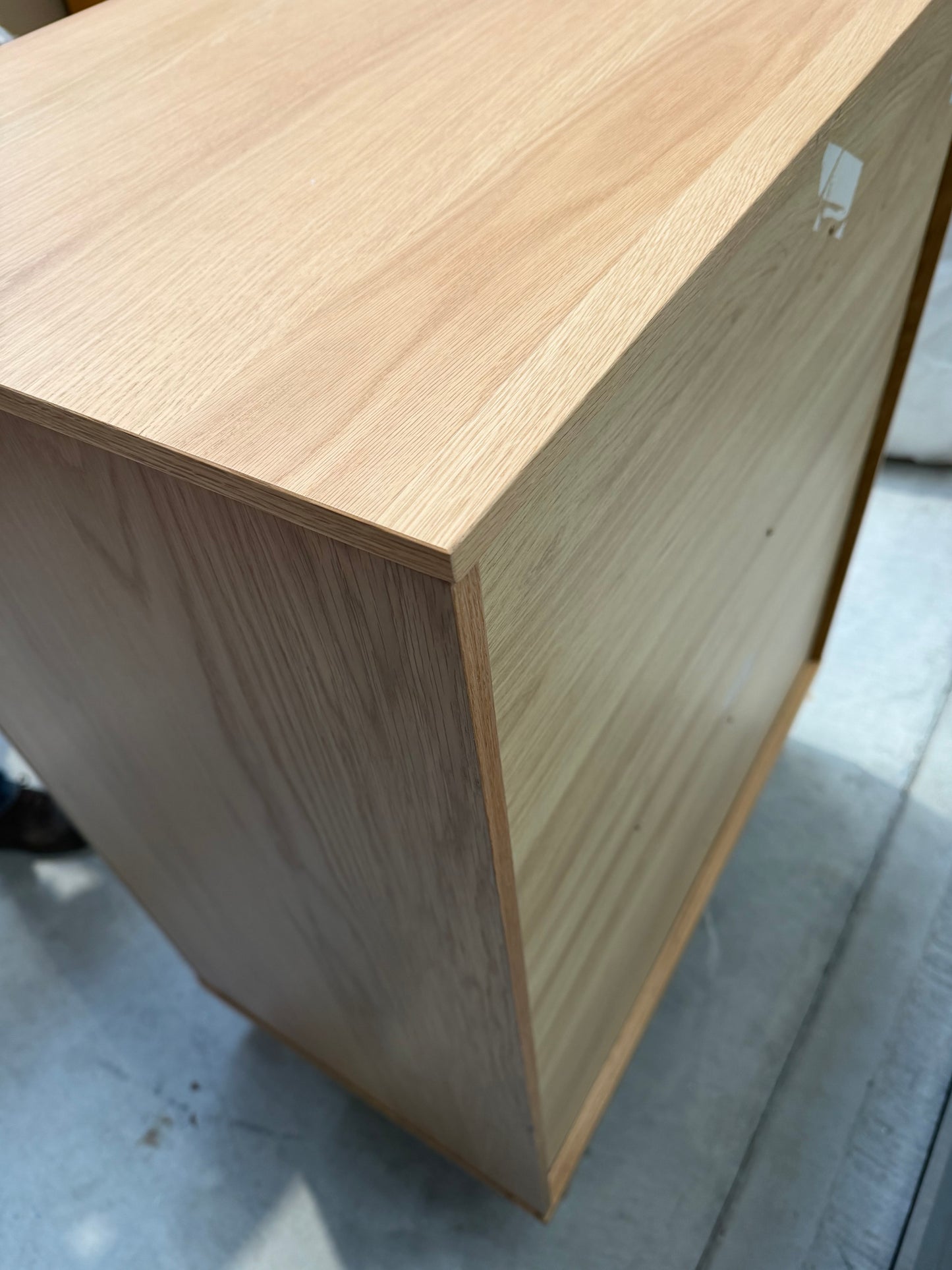 John Lewis Bow 5 Drawer Low Wardrobe, Natural