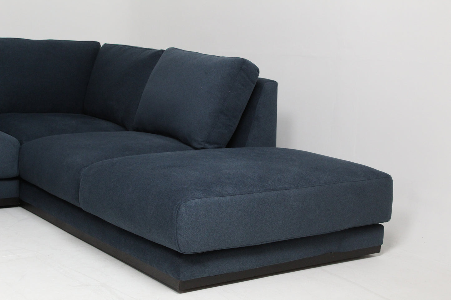 Swoon Denver Grand 4 Seater RHF Corner End Sofa, Indigo Wool