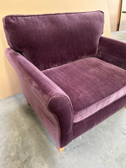 John Lewis Charlotte II Snuggler Soft Chenille Aubergine