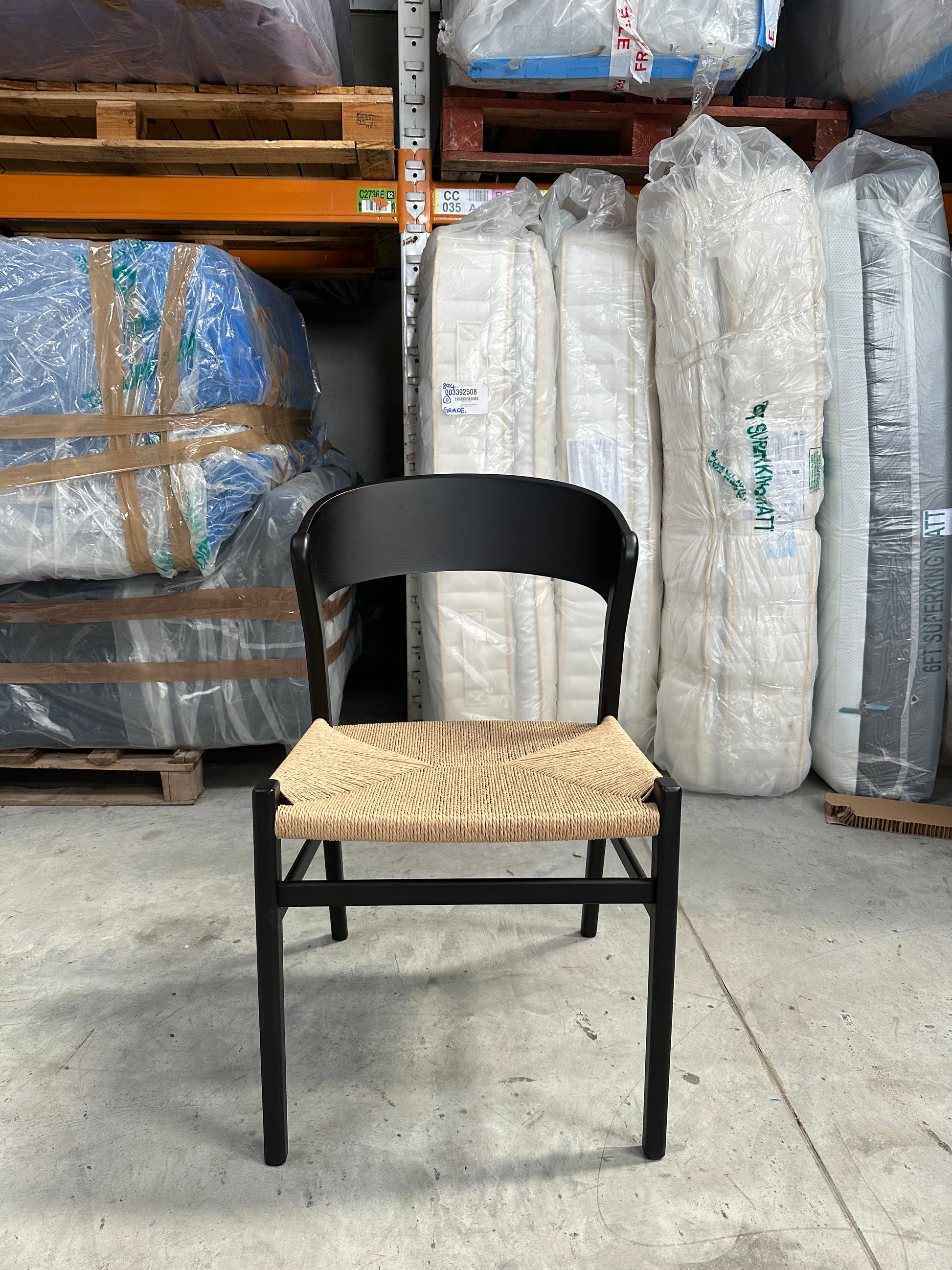 John Lewis Scandi Dining Chair, FSC Certified (Ash Wood), Black