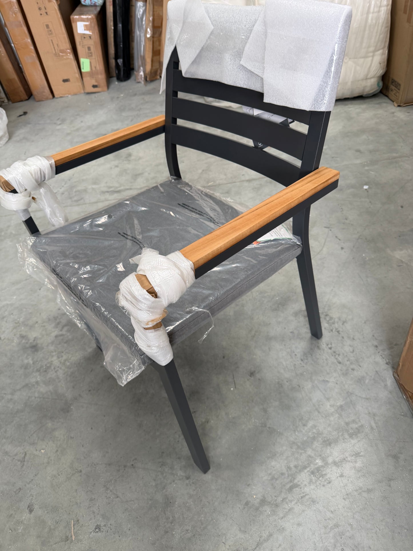 Kettler elba Signature Dining Chair with Seat Pad Teak/Anthracite