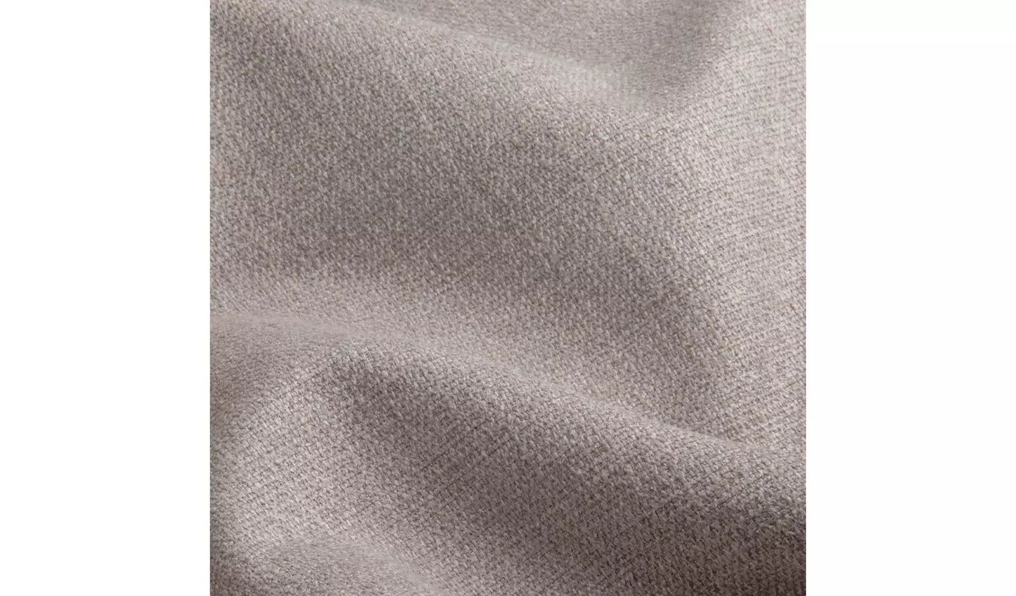 Hutch Fabric Block Arm 4 Seater Corner Sofa - Dove Grey