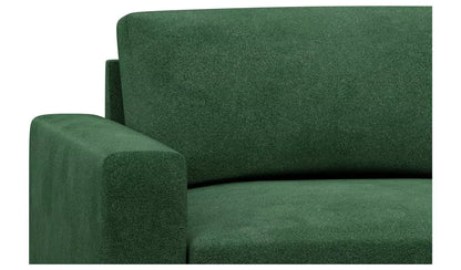 Hutch Velvet Block Arm 2 Seater Sofa - Velvet Sage Green