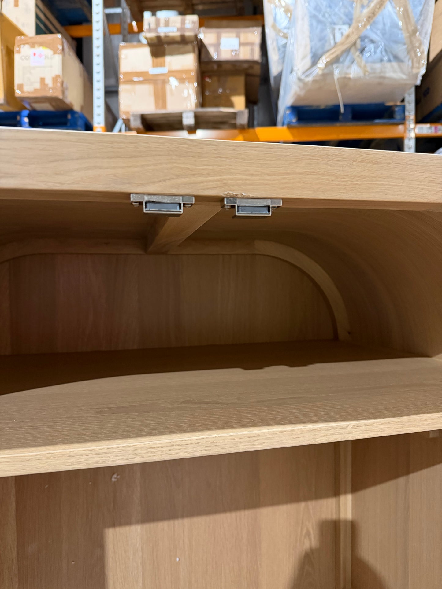 John Lewis Rattan Double Wardrobe, Oak